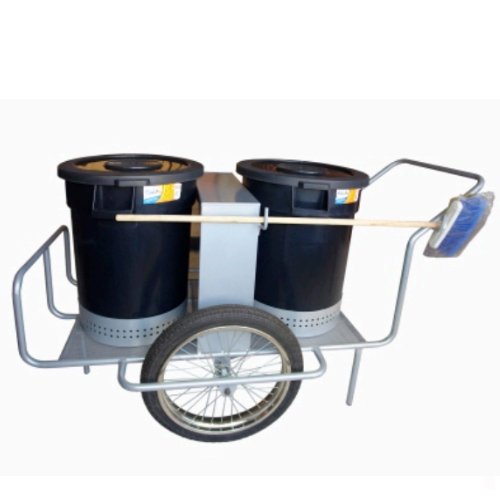 Traditional Janitorial Cart Cleaner with Wheels, for Stores, Schools and Businesses
